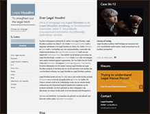 Tablet Screenshot of legalhoudini.nl